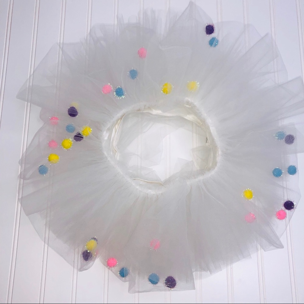 PUPPET WORKSHOP Multicolor Pom Pom Tutu Skirt Item# 0002 - Picture 5 of 6